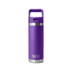 Yeti Rambler 18 oz Water Bottle with Color-Matched Straw Cap - Pace Purple