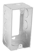 Southwire G19281-E-UPC Handy Utility Extension Ring, 4 in L, 2 in W, 1-Gang, 8-Knockout, Steel, Silv