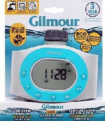 Gilmour Mfg 857006-1001 Dual Spigot Timer, 2-Zone, LCD Display, Multi-Color
