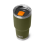 Yeti Rambler 30 oz Tumbler with Magslider Lid - Olive/King Crab Orange