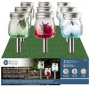 Boston Harbor 27095 Solar Mason Jar Stake Light, Nickel-Metal Hydride Battery, AAA Battery, 1-Lamp, 