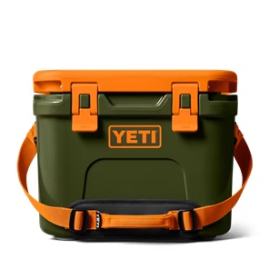 Yeti Roadie 15 Hard Cooler - Olive/King Crab Orange