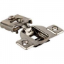 KasaWare KFHCN012-A-10 Hinge, Steel, Nickel, 1/2 in Overlay
