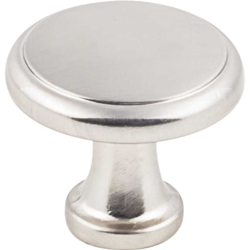 Hardware Resources K997SN-10 Cabinet Knob, Traditional, 1-3/16 in Dia, Zinc, Satin Nickel, 10/PK