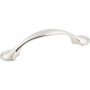 Hardware Resources K4133SN-8 Cabinet Pull, Satin Nickel, 4-5/8 in L Handle, 1 in H Handle, 1 in Proj