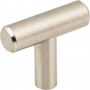 KasaWare K294SN-4 Cabinet Knob, 1-3/8 in Projection, 1-9/16 in L, Steel, Satin Nickel, 4/PK