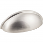 Hardware Resources K3833SN-6 Cup Cabinet Pull, 3-11/16 in L Handle, 1-1/16 in H Handle, 1-1/16 in Pr