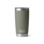 Yeti Rambler 20 oz Tumbler with Black Magslider Lid - Pampa Green