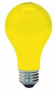 GE 97495 Bug Lightbulb, 60 W, A19 Bulb, E26 Medium Base, 550 Lumens, Yellow Light, 1000 hr Average L