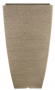 Southern Patio HDR-091684 Newland Planter, 21 in H, Square, Plastic/Resin, White, Stone Aesthetic