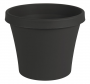 Bloem Terra Series TR0800 Planter, 7-1/2 in H, 8-3/4 in W, 8-3/4 in D, Round, Tapered Design, Plasti