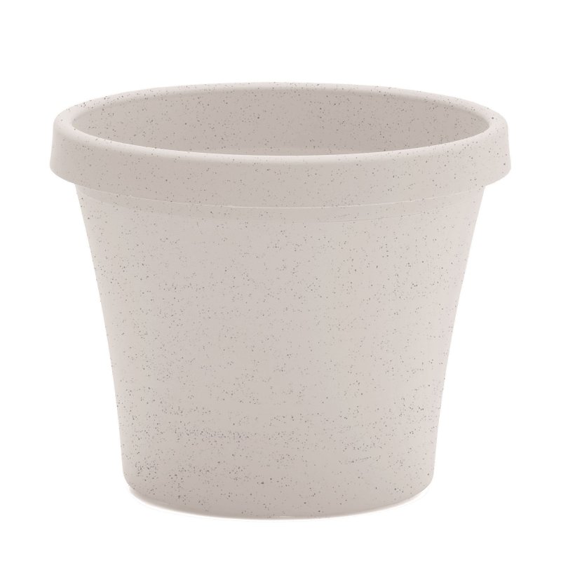 Bloem Terra Series TR1082 Planter, 7-1/2 in Dia, 8-1/2 in H, 10-3/4 in W, 10-3/4 in D, Round, Tapere