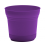 Bloem Saturn Series SP10928 Planter, 9-3/4 in Dia, 8-1/2 in H, 9-3/4 in W, 9-3/4 in D, Round, Tradit