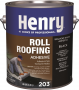 Henry COLD-AP HE203042 Roof and Lap Adhesive, Black, Liquid, 1 gal Pail