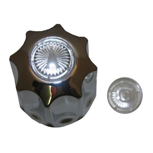 	Gerber, Chrome, Large, Long Broach, Handle With Hot & Cold Buttons