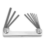 Bondhus 14591 Hex Key Fold Up Tool, 9-Piece, Protanium Steel, ProGuard, Specifications: SAE Measurem