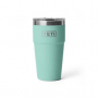 Yeti Rambler 20 oz Stackable Cup with Black Magslider Lid - Sea Stone