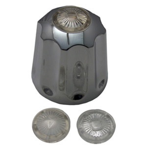Gerber, Chrome, Large, Short Broach, Handle With Hot & Cold Buttons