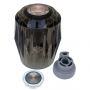 	Valley, Large smoked Lucite handle, with hot and cold buttons
