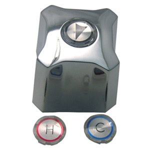 	Kohler, Chrome, Trend, Tub & Shower Handle, With Hot, Cold & Diverter