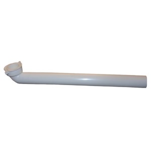 White Plastic Tubular,1-1/2 Inch X 9 Inch Slip Joint,Waste Arm