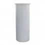 White Plastic Tubular,1-1/2 Inch X 4 Inch Flanged Tailpiece