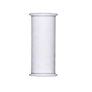 White Plastic Tubular,1-1/2 Inch X 16 Inch Flanged Both Ends Tailpiece