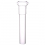 White Plastic Tubular,1-1/4 Inch X 8 Inch,Slip Joint Extension,With Nut And Washer