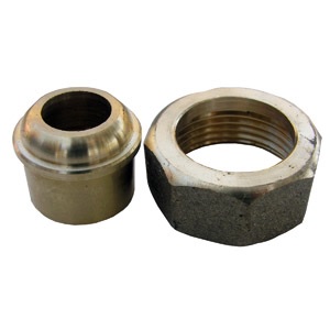 Union Nut With Adapter For Price Pfister Shower Valve, Used To Connect Inlet