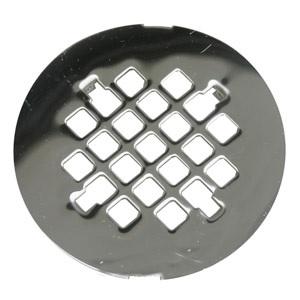 Shower Drain Grate 4-1/4 Inch Chrome Plated Snap In Grate