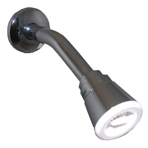 2.5 GPM Chrome Plated Adjustable Spray Shower Head, With 6 Inch Shower Arm & Flange
