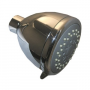 Shower Head, 3 Function Massage Action, Chrome Plated Finish