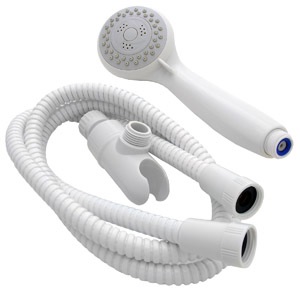 	Serenity Three Function Hand Held Massage Shower Head, Shower Arm Mounting