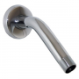 Shower Arm, 1/2 Inch Male Pipe Thread x 6 Inch, Wall Flange, Chrome Plated Finish