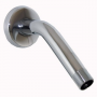 Shower Arm, 1/2 Inch Male Pipe Thread x 8 Inch Chrome, Wall Flange, Chrome Plated Finish