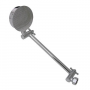 Chrome Plated Adjustable Shower Arm With Pan Style Shower Head