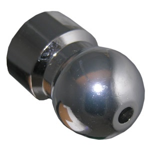 Chrome Plated Brass Shower Head Ball Joint x 1/2 Inch Female Pipe Thread Adapter