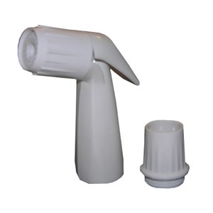 Faucet, White, Spray Head, Fits Most Faucets  