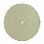 White Rubber, Flat Suction Type Stopper, 4-3/4 Inch Diameter