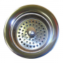 Heavy Duty, Brass Body, Chrome Plated[Kohler Style]Kitchen Sink Basket Strainer Assembly For 3-1/2 I