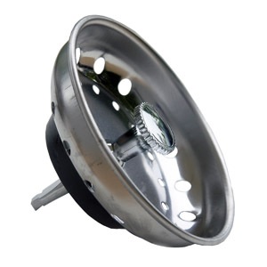 Replacement Post Type Kitchen Sink, Basket Only, Chrome Plated