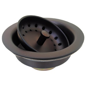 Kitchen Sink Post Type Basket Strainer, Fits 3-1/2- inch Opening, DUO Locknut Style, S