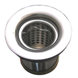 Chrome Plated, Stainless Steel Bail Type Bar Strainer For 2 Inch Opening