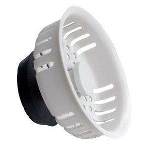 White Plastic Replacement Basket Only, For Kitchen Sink Strainer, Universal Fit