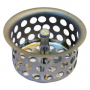 1-1/2 Inch, Chrome Plated, Crumb Cup Strainer, With Lift Post