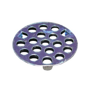 1-5/8 Inch, Chrome Plated, 3-Prong Snap-In Drain Strainer