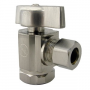 1/2 Inch Iron Pipe Inlet X 3/8 Inch Compression Outlet, 1/4 Turn, Angle Stop, Lead Free Compliant, S