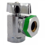 1/2 Inch Iron Pipe Inlet X 1/2 Inch Iron Pipe Outlet 1/4 Turn, Angle Stop, Lead Free Compliant, Chro