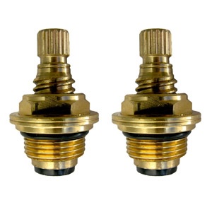 	Phoenix, Streamway Brass , Hot And Cold, Brass, Rv Replacement Stems, Pair