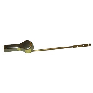 Economy Tank Lever Brass Plated Arm With Plastic Spud, Polished Brass Finish Handle